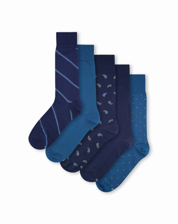 Medias hombre largas pack x5 surtido | 10-12