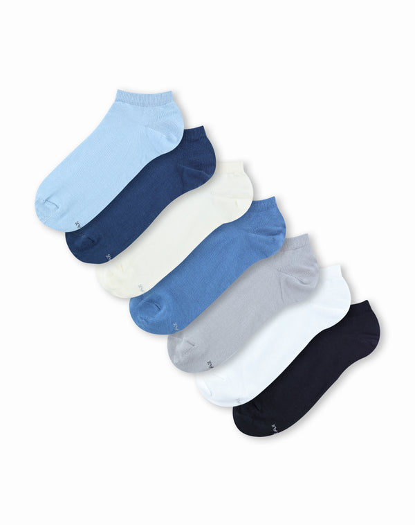 7 pares de medias tobilleras surtido