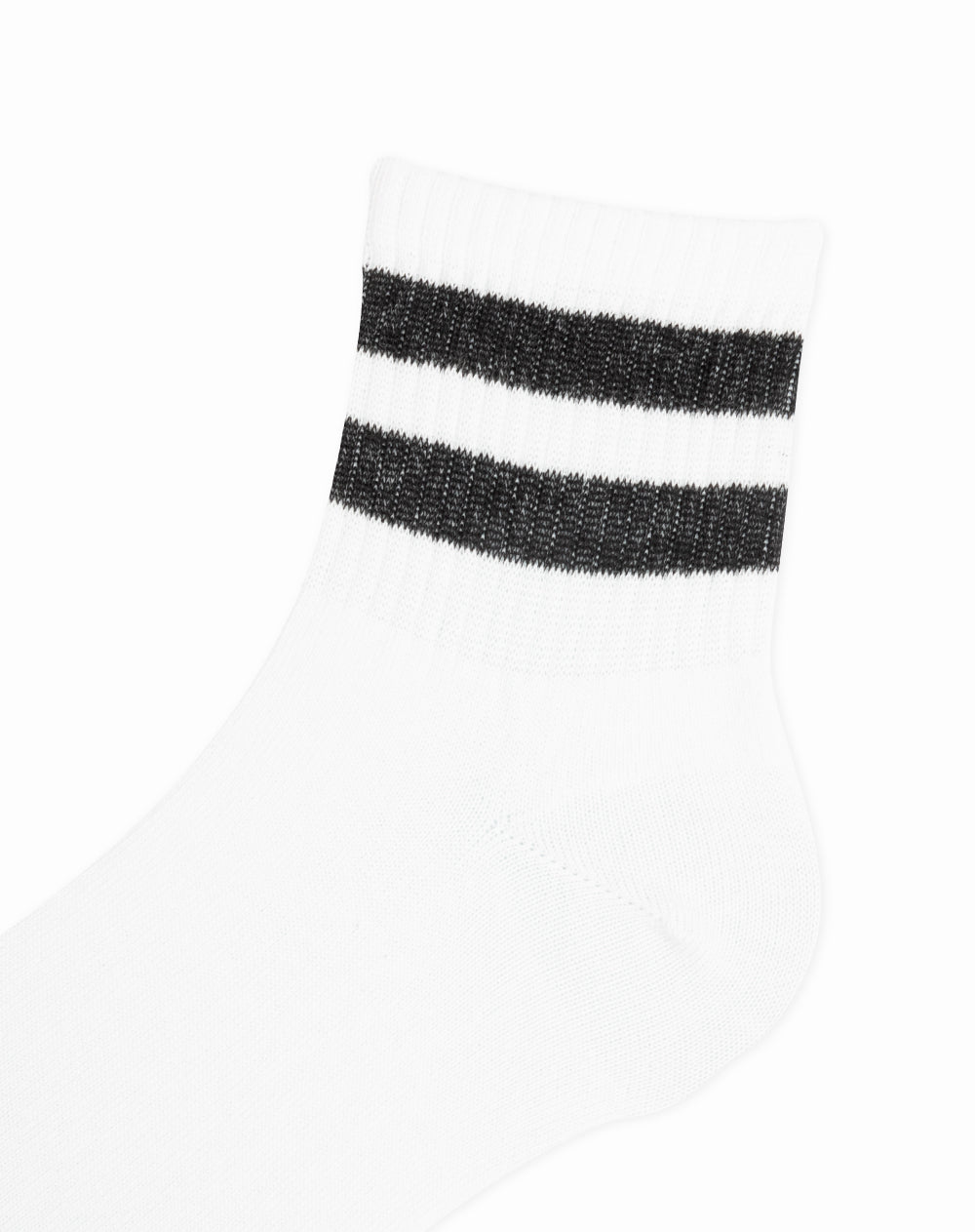 Medias para hombre tobilleras  blancas borde acanalado