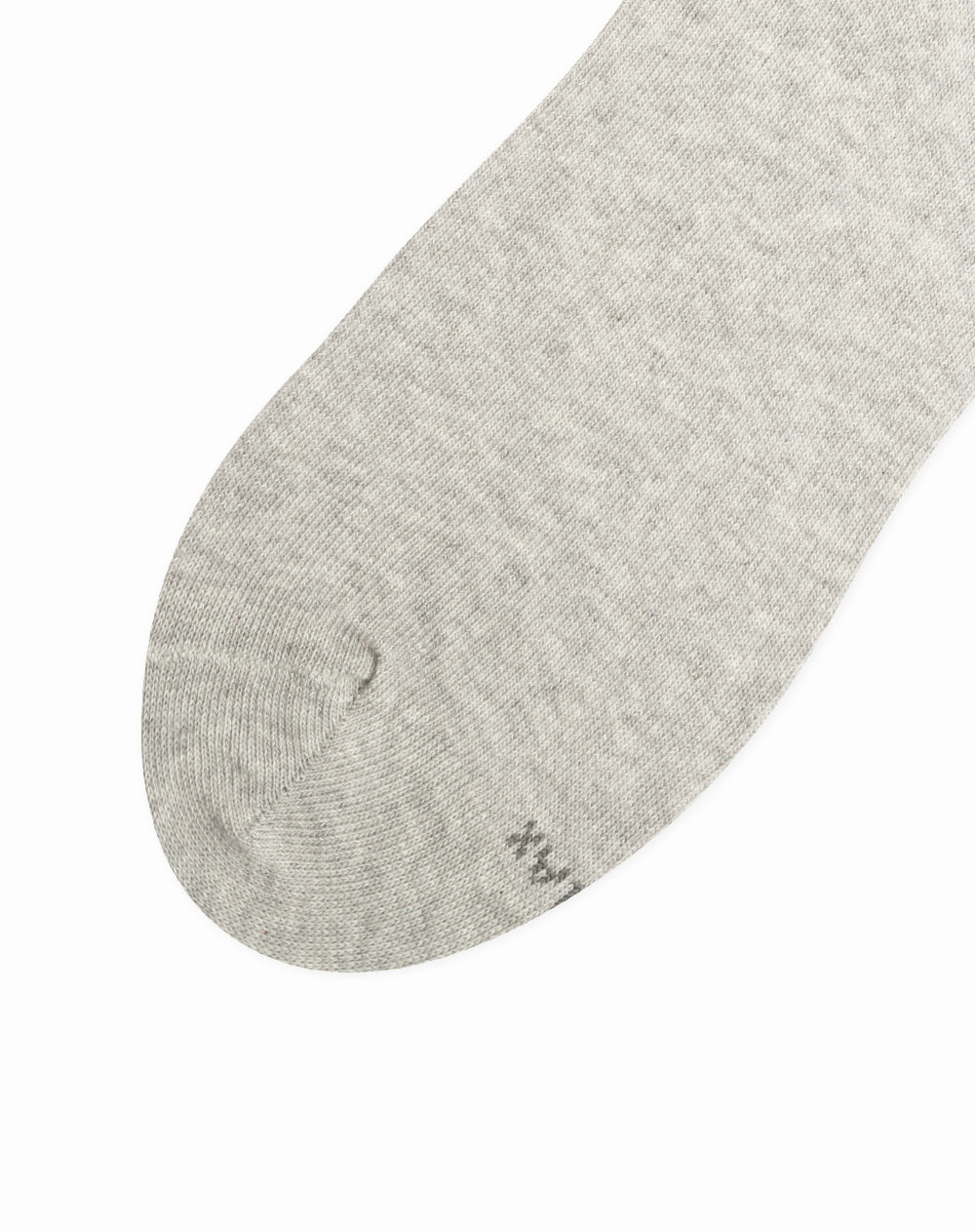 Medias para hombre tobilleras  gris jaspe borde acanalado